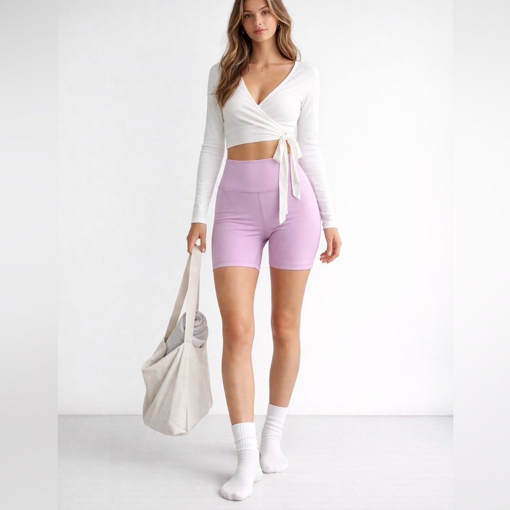 Victoria's Secret Lavender High-Rise Bike Shorts